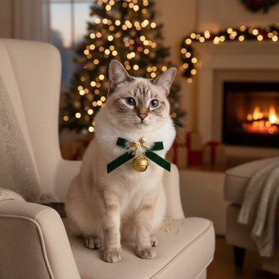Collier Chat | Clochette dorée - Monminouchat
