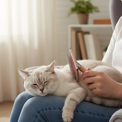 Brosse chat poil long | Anti - Nœuds - Chicetchat