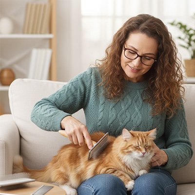 Brosse chat poil long | DémêlDoux - Chicetchat