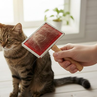 Brosse chat poil long | Anti - Nœuds - Chicetchat