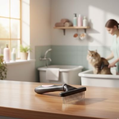 Brosse Chat | Anti - Poils Premium - Chicetchat
