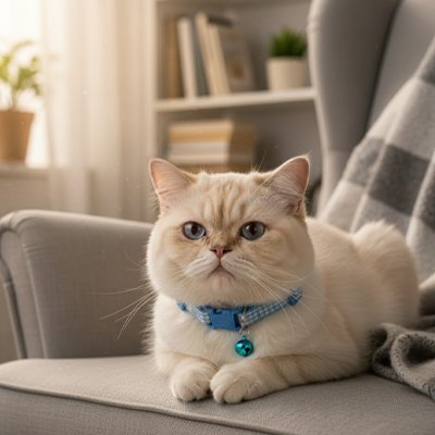 Collier Chat | Tissu ajustable - Monminouchat