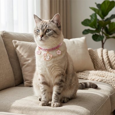 Collier Chat | Accessoire avec médaille tendance et confortable - Monminouchat