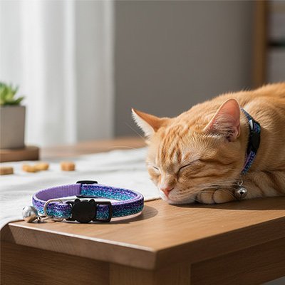 Collier chat | Coloré avec clochette - Monminouchat