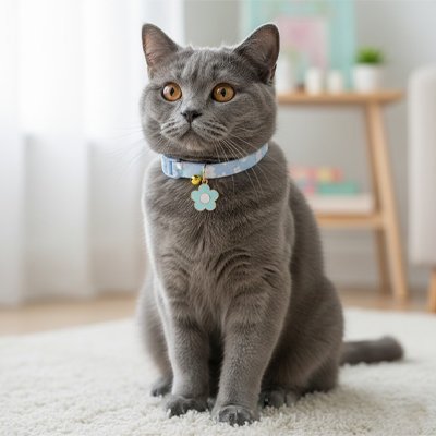 Collier Chat | Noisette - Monminouchat