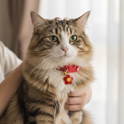 Collier Chat | Noisette - Monminouchat