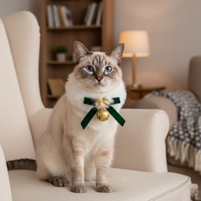 Collier Chat | Clochette dorée - Monminouchat