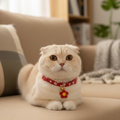 Collier Chat | Noisette - Monminouchat