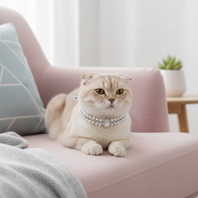 Collier chat | Chic perlés - Monminouchat