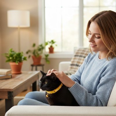 Collier Chat | Clochette - Monminouchat