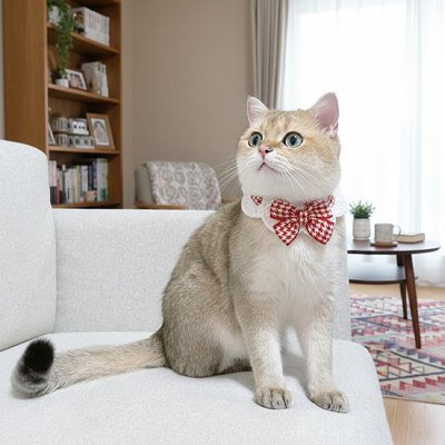 Collier Chat | Nœud papillon festif - Monminouchat