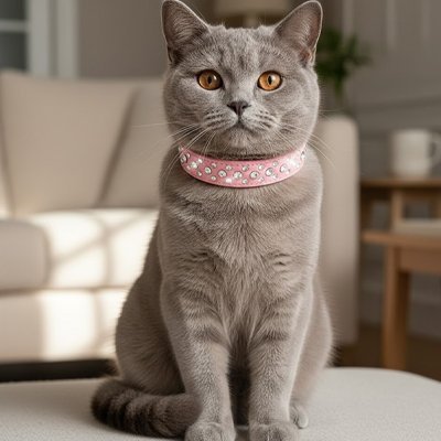 Collier pour chat | Chic avec ornements perlés - Monminouchat