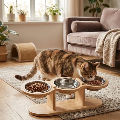 Gamelle Chat surélevée 