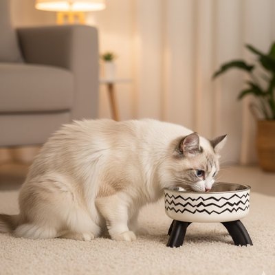 Gamelle chat surélevée | Miaelis - Chicetchat