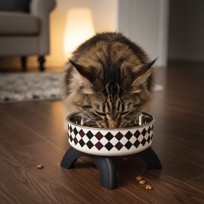 Gamelle chat surélevée | Miaelis - Chicetchat