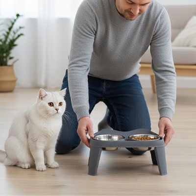Gamelle Chat surélevée | Mewza - Chicetchat