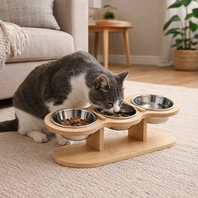 Gamelle Chat surélevée 