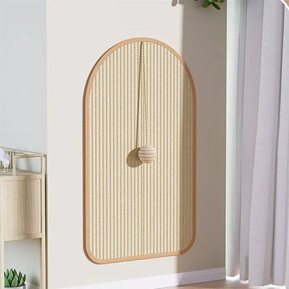 Griffoir chat | Design mural avec jouet suspendu - Griffage vertical - Chicetchat