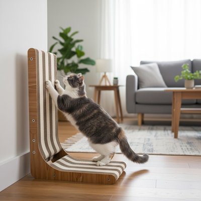 Griffoir chat | Cadre Bambou - Monminouchat