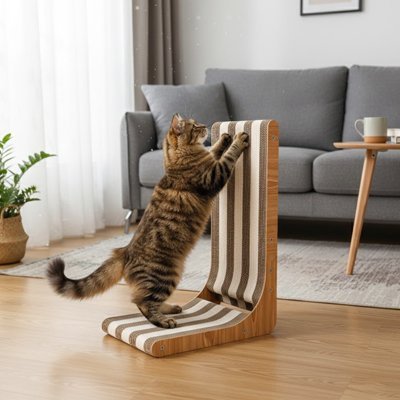 Griffoir chat | Cadre Bambou - Monminouchat