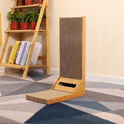 Griffoir Chat | Design en carton ondulé et cadre en bois - Chicetchat