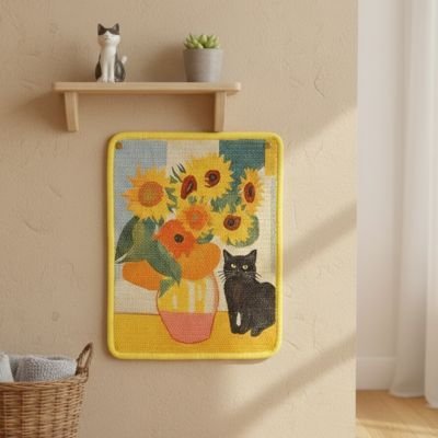 Griffoir pour Chat | Tapis Griffoir Mural pour Chat – Sisal - Chicetchat