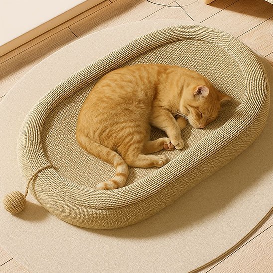 Griffoir pour chat | Ovale avec rebords surélevés - Chicetchat