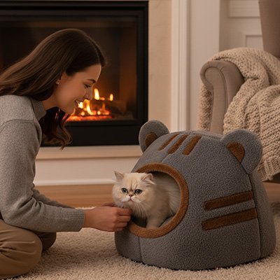 Niche pour Chat | Velour - Chicetchat