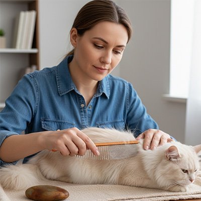 Peigne pour chat | Anti - nœuds mondoux - Monminouchat