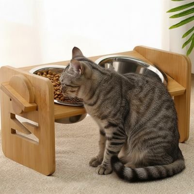 Gamelle Chat surélevée | Bol Harmonie - Chicetchat